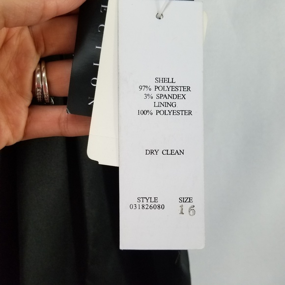 Adrianna Papell Evening Essentials Black Skirt 16 - Picture 8 of 8